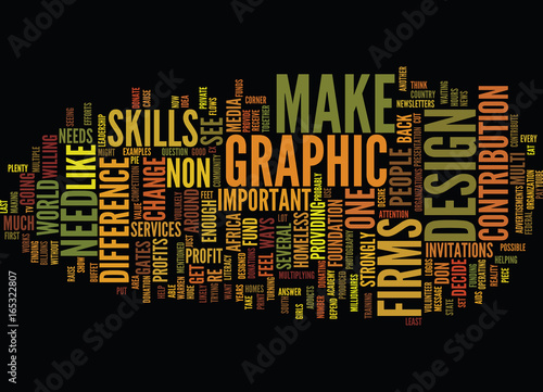GRAPHIC DESIGN FIRMS Text Background Word Cloud Concept