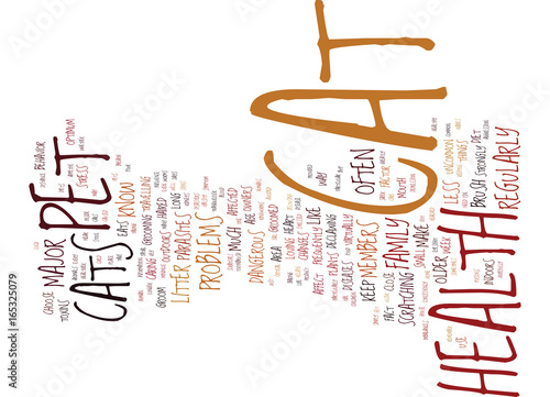 GOT A CAT AS A PET HERE S HOW TO KEEP THEM HEALTHY Text Background Word Cloud Concept