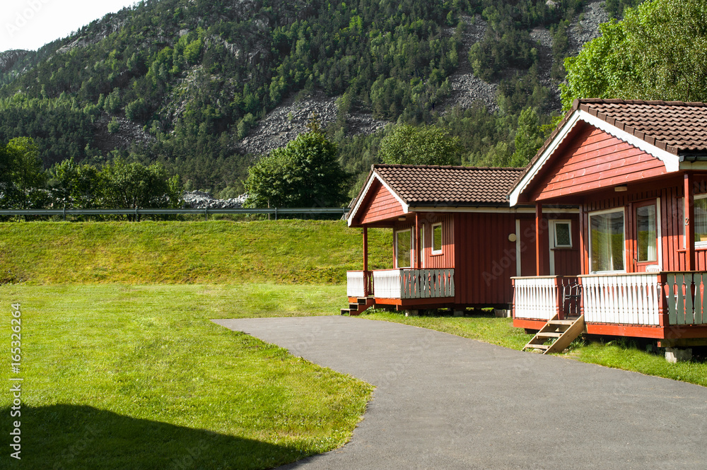 Norwegian fjord landscape in the summer Norwegian fjord landscape in the summer