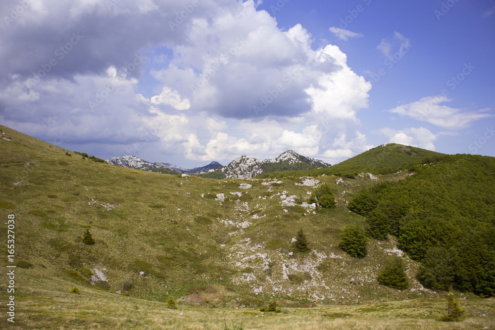 Plateau on Velebit mountain in Croatia