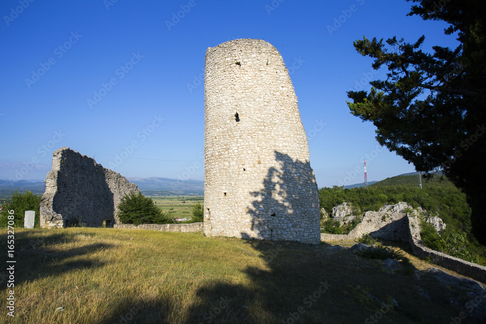 Old turkish turret in Drnis, Croatia