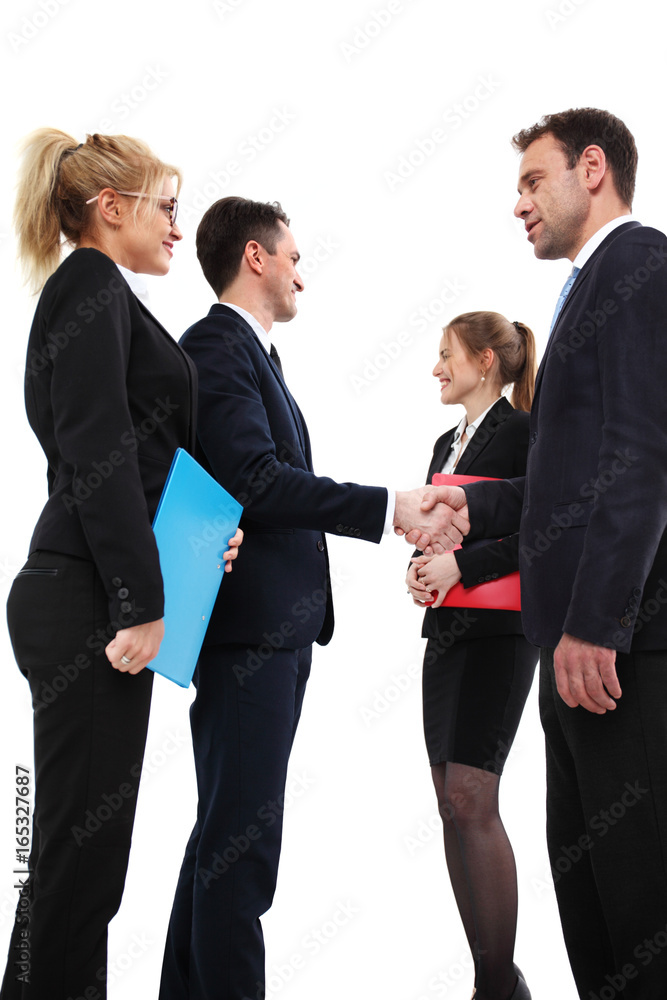 Business people shaking hands Business people shaking hands