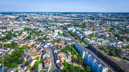 Nantes vue du ciel