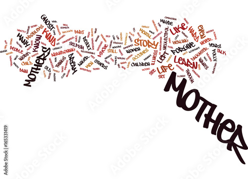 GHOST MOTHERS Text Background Word Cloud Concept