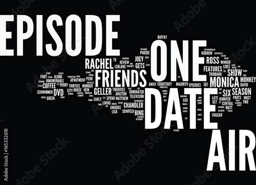 FRIENDS DVD REVIEW Text Background Word Cloud Concept photo