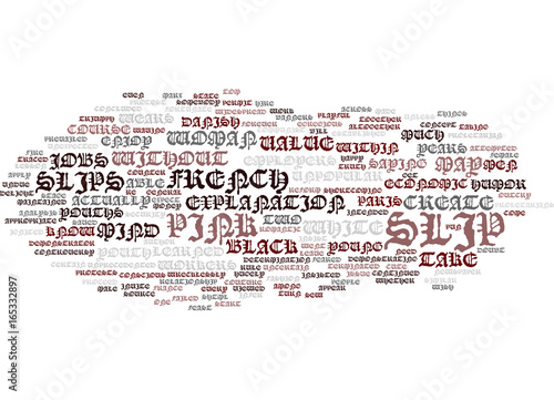 FRENCH YOUTHS PROTEST PINK SLIP RULE Text Background Word Cloud Concept