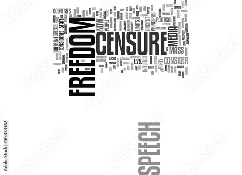 FREEDOM OF SPEECH Text Background Word Cloud Concept