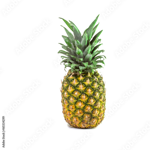One large tropical sweet pineapple