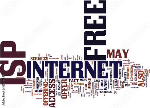 FREE ISP Text Background Word Cloud Concept