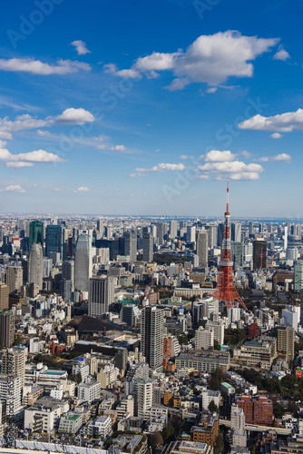 JAPAN, TOKYO-FEBRUARY 14, 2017: Tokyo with skyline in Tokyo Japan.