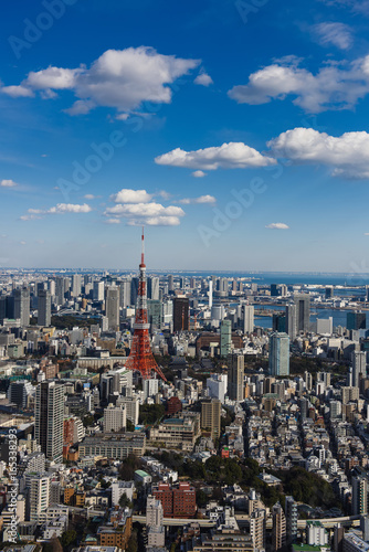 Photography JAPAN, TOKYO-FEBRUARY 14, 2017: Tokyo with skyline in Tokyo Japan