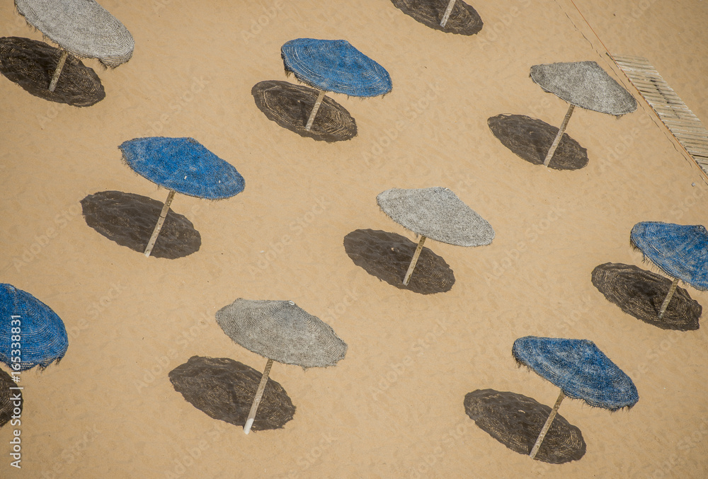Fototapeta Umbrellas on the beach