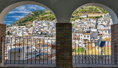 Cuadro en lienzo View of Mijas white village in Andalusia, Spain