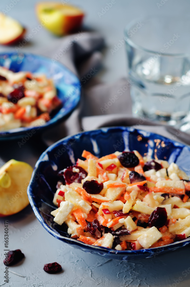 Carrot apple dried cranberries slaw Carrot apple dried cranberries slaw