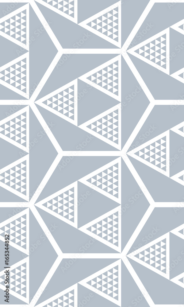 Seamless three-dimensional pattern of triangles. Geometric texture. Seamless three-dimensional pattern of triangles. Geometric texture.