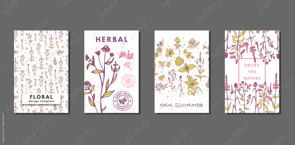 floral summer journaling cards