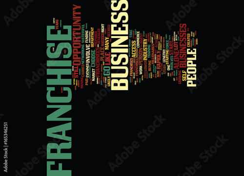 FIND A GREAT FRANCHISE OPPORTUNITY Text Background Word Cloud Concept