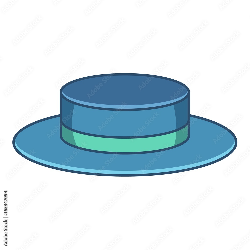 Boater icon, cartoon style Boater icon, cartoon style