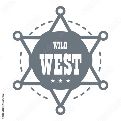 Wild west logo, simple style