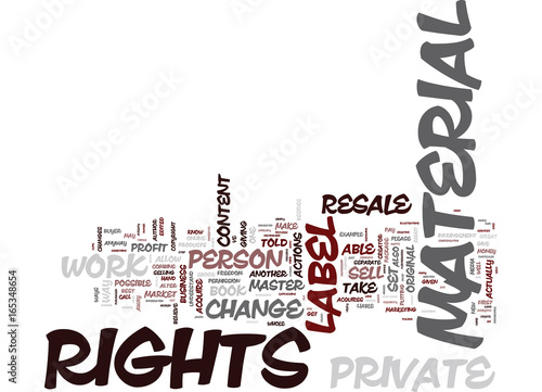 EVERYONE WINS WITH PRIVATE LABEL RIGHTS Text Background Word Cloud Concept