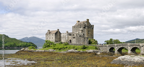 Eilean Donan Castle, a landmark in the Kyle of Lochalsh, Scotland, UnitedKingdom