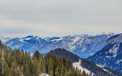Mountains with snow in winter. Ski resort of Soll, Tyrol, Austria © Nikolai Korzhov
