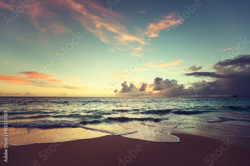 sunset on Seychelles beach © Iakov Kalinin