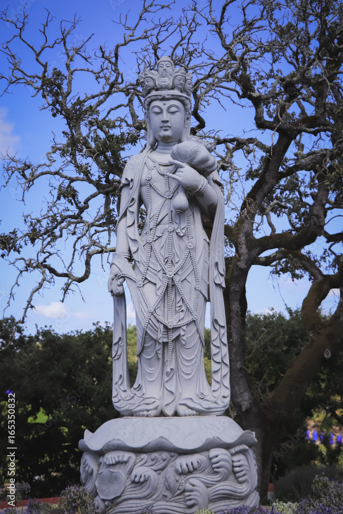 Stone statue of buddha