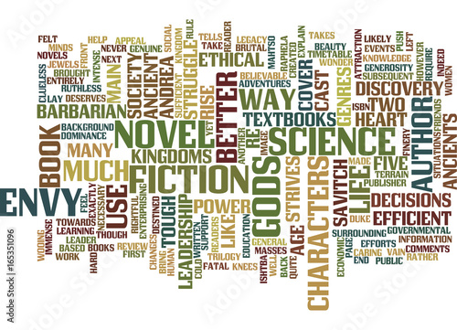 ENVY OF THE GODS BOOK REVIEW Text Background Word Cloud Concept
