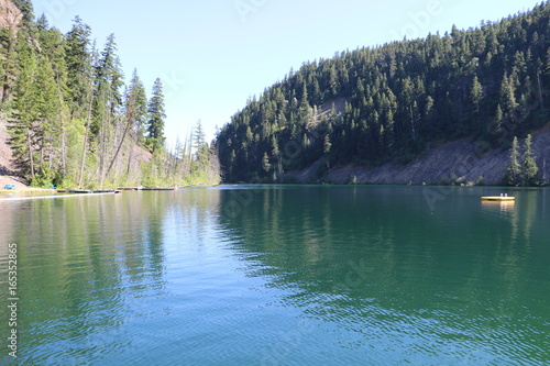 Blue lake