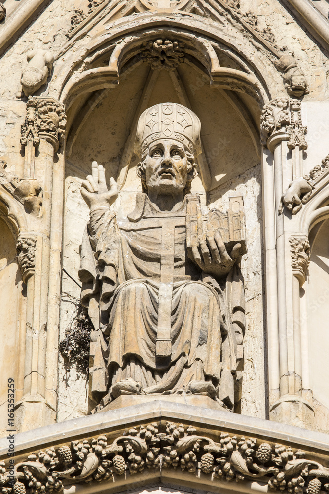 Depiction of the Archbishop of York on York Minster