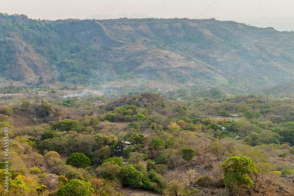 Naklejka premium Landscape of Protected Area Miraflor, Nicaragua