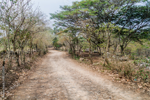 Rural road in Protected Area Miraflor, Nicaragua