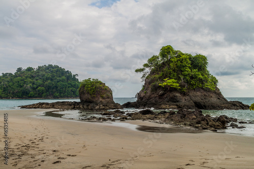 Beach in National Park Manuel Antonio  Costa Rica