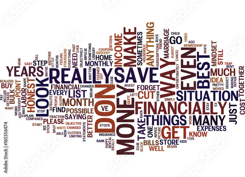 BEST WAY TO SAVE MONEY TAKE AN HONEST LOOK AT YOUR FINANCES Text Background Word Cloud Concept
