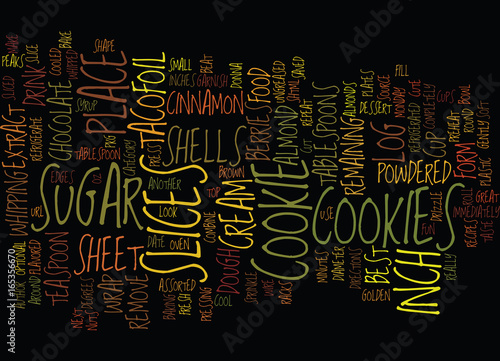 BEST RECIPES TACO COOKIES Text Background Word Cloud Concept