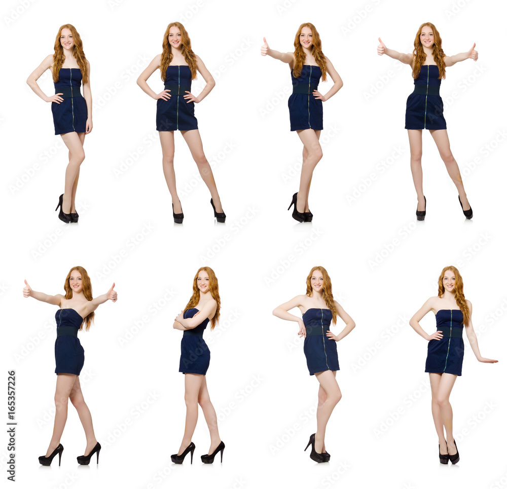 Woman in fashion clothing concept