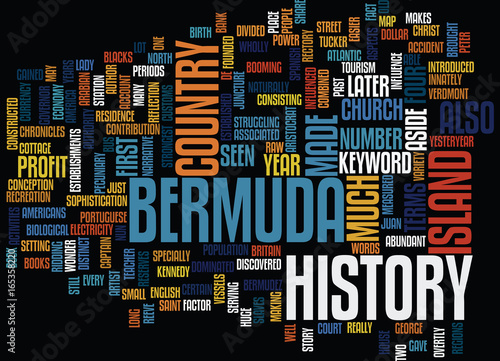 BERMUDA HOTELS Text Background Word Cloud Concept