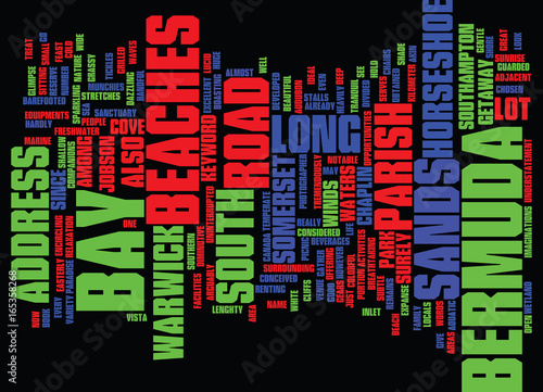 BERMUDA CULTURE Text Background Word Cloud Concept