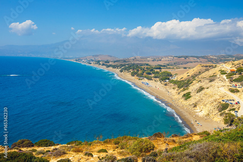 Kommos, beautiful sandy beach near Matala and Kalamaki, Crete, Greece