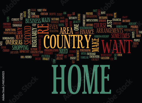 AT HOME IN YOUR OVERSEAS HOME Text Background Word Cloud Concept