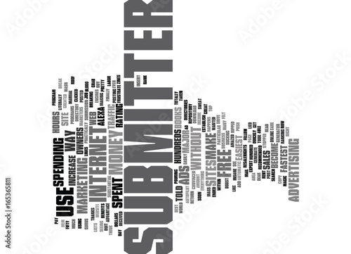 ARTICLE SUBMITTER Text Background Word Cloud Concept