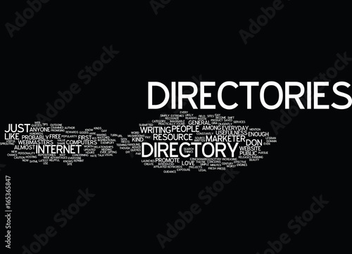 ARTICLE DIRECTORY ANYONE Text Background Word Cloud Concept photo