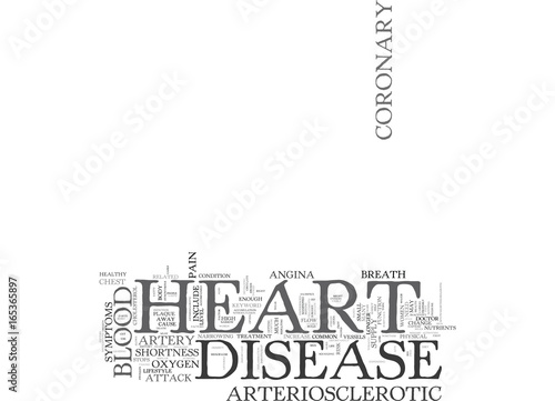ARTERIOSCLEROTIC HEART DISEASE Text Background Word Cloud Concept