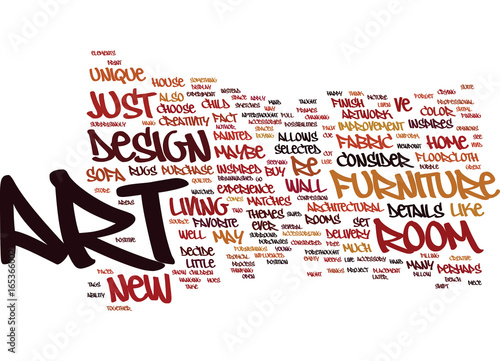 ART AND DESIGN Text Background Word Cloud Concept