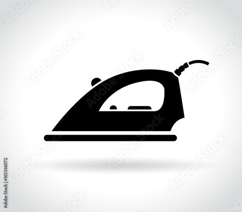 iron steam icon on white background