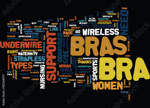 ARE YOU CONFUSED ABOUT WHAT BRA YOU NEED Text Background Word Cloud Concept
