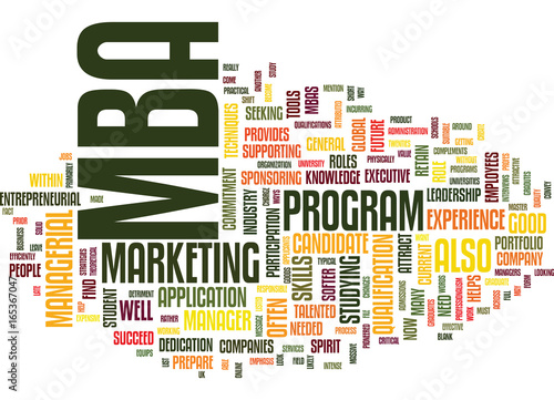 ARE YOU A SUITABLE MBA CANDIDATE Text Background Word Cloud Concept