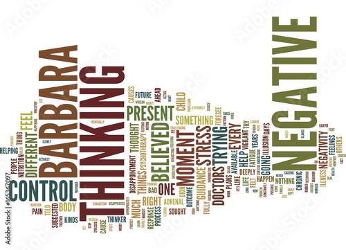 ARE YOU A NEGATIVE THINKER Text Background Word Cloud Concept