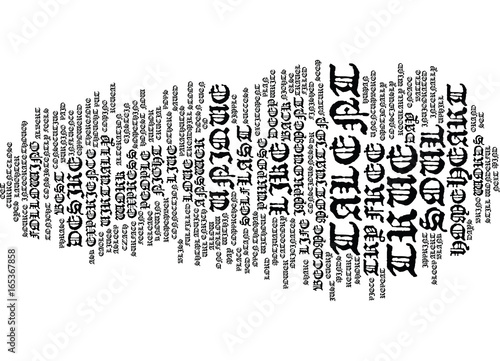 YOUR TRUE TALENT WILL SET YOU FREE Text Background Word Cloud Concept photo